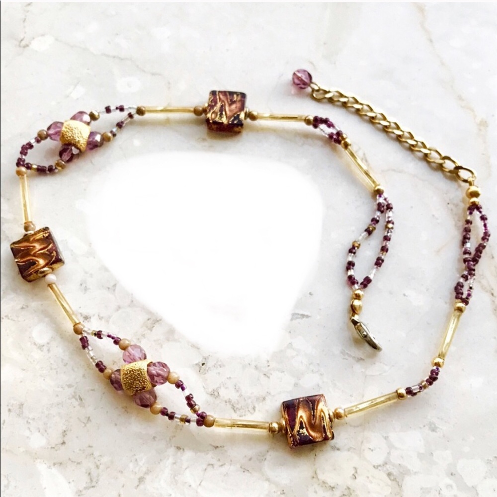Murano Glass Beaded Necklace